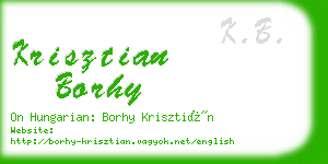 krisztian borhy business card